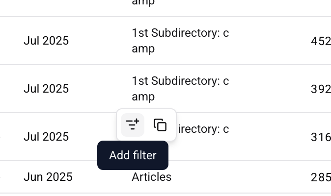 Filter button