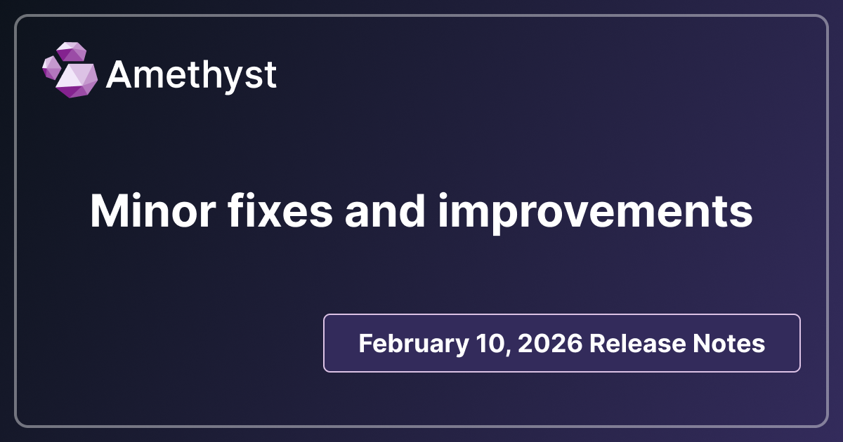 Minor fixes and improvements