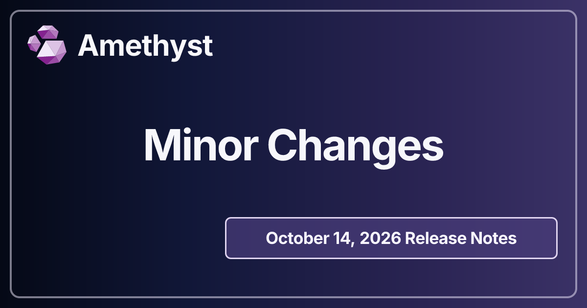 Minor Changes